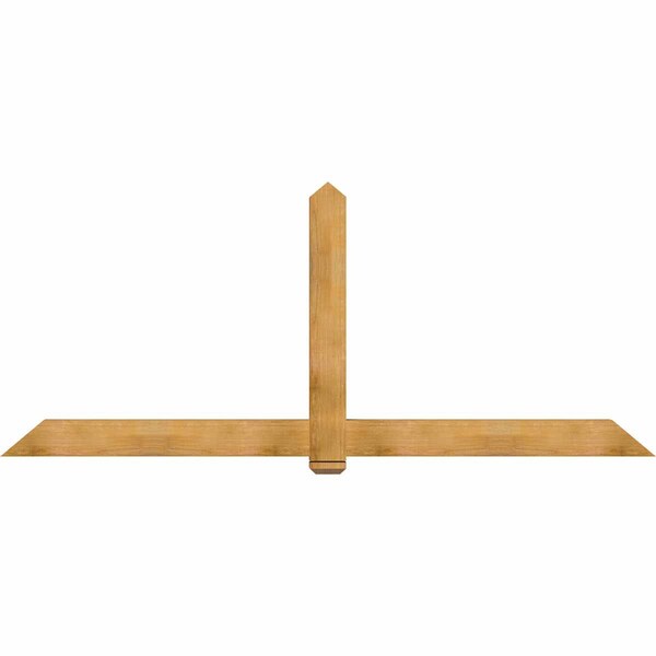 Ekena Millwork Eugene Rough Sawn Timber Gable Bracket, Western Red Cedar, 108"W x 45"H x 4"D x 6"F, 10/12 Pitch GBW108X45X0406EUG00RWR - main
